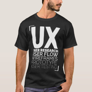 Ux-designen för processaa gåva för användaruppleve t shirt