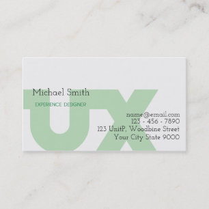 UX-formgivarevisitkort Visitkort