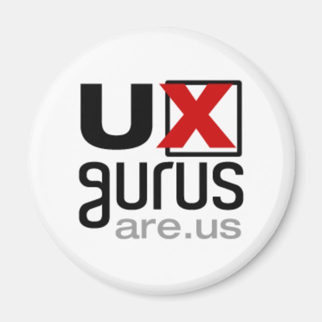 UX gurus är oss! - Magnet (Framsidan)