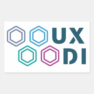 UXDI-dekal Rektangulärt Klistermärke