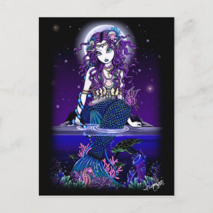 Uxia Postcard Gothic Sjöjungfru Fantasy Vykort