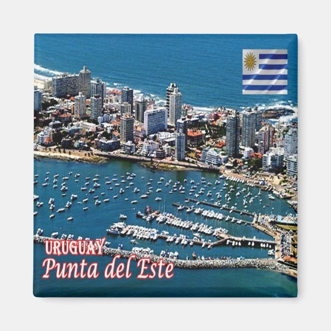 UY006 PUNTA D'ESTE, Uruguay, Amerika, Fridge Magnet (Framsidan)