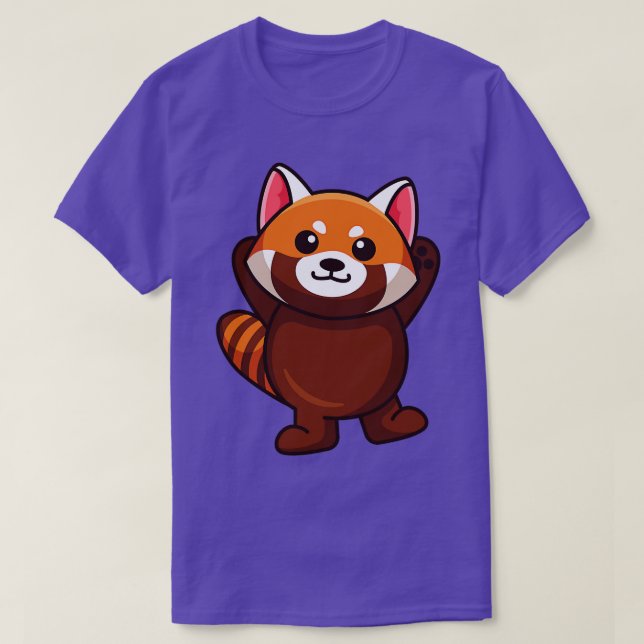 Uyahe Funny Cute Red Panda T Shirt (Design framsida)