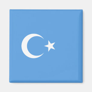 Uyghur Flagga Öster Turkistan (Uyghuristan) Magnet