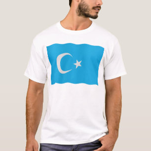 Uyghur flagga tee shirt
