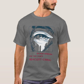 Uyghur-folkmord Nära läger Bojkotta Kina vän T Shirt