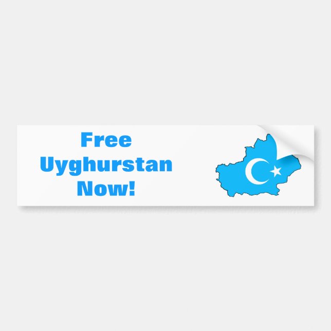 Uyghur frihetsbildekal bildekal (Framsidan)