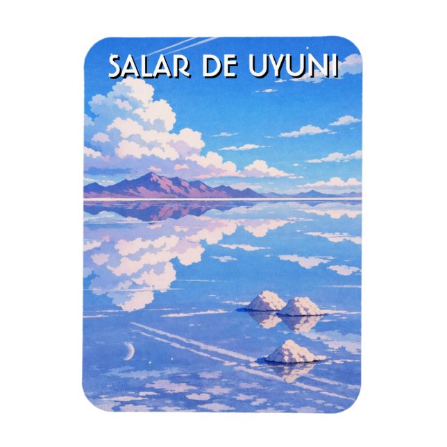 Uyuni Salt Flat Salar De Uyuni Magnet (Vertikal)
