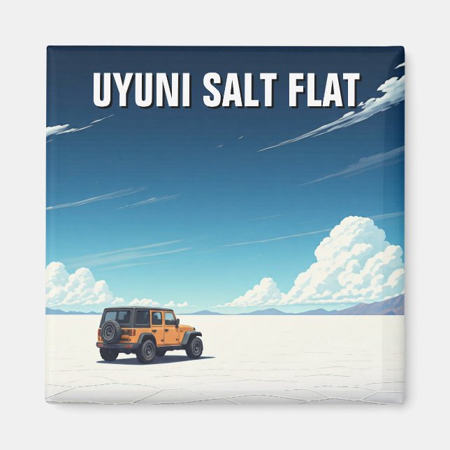 Uyuni Salt Flat Salar De Uyuni Magnet (Framsidan)