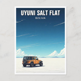 Uyuni Salt Flat Salar De Uyuni Vykort