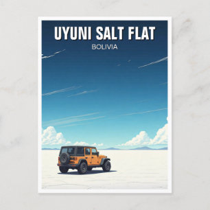 Uyuni Salt Flat Salar De Uyuni Vykort