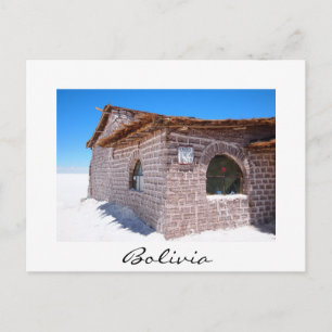 Uyuni salthotell, bolivianskt vykort
