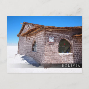 Uyuni salthotell i Bolivia Vykort