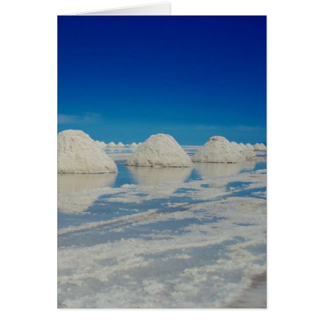 Uyuni-saltpyramider Hälsningskort (Framsidan)