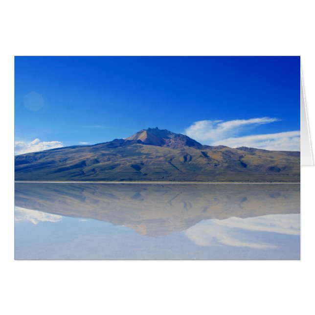 Uyuni Saltslättland Hälsningskort (Framsidan Horizontal)