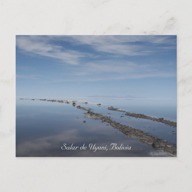uyuni-saltspår vykort (Framsida)