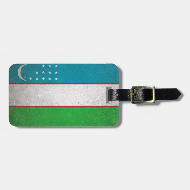 Uzbekistan Bagagebricka (Horisontell Framsida)