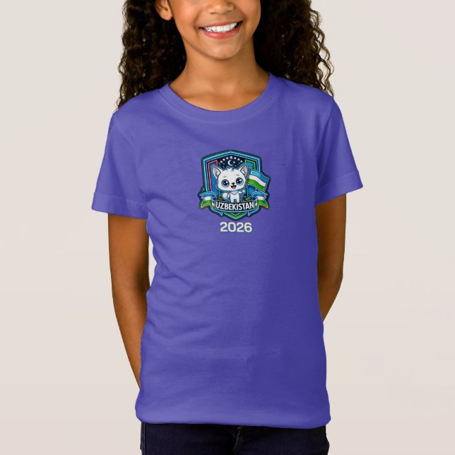 Uzbekistan Barn T-Shirt (Framsida)