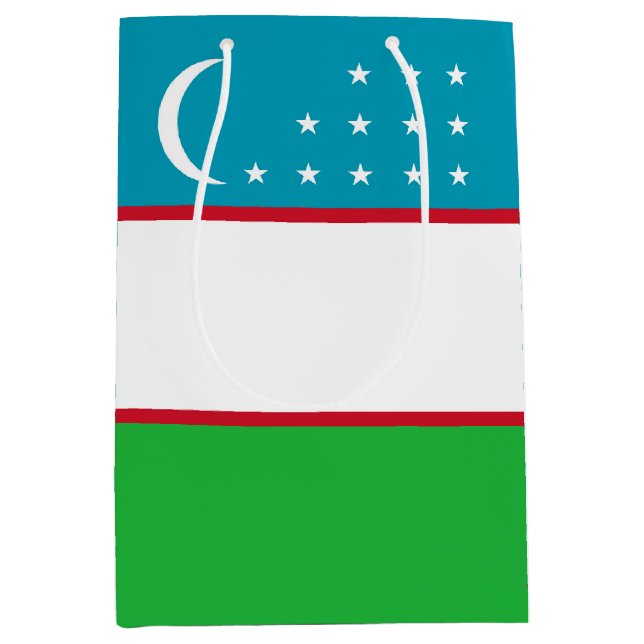 Uzbekistan-flagga (Framsidan)
