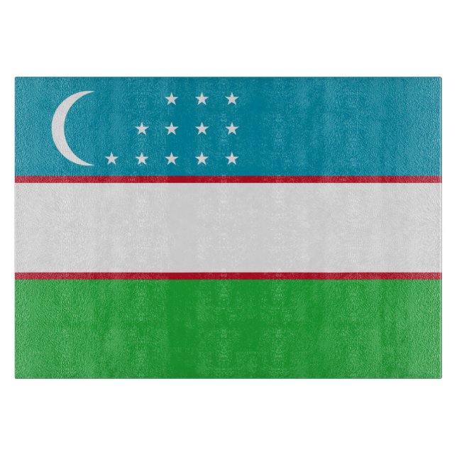 Uzbekistan-flagga (Framsidan)