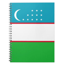 Uzbekistan-flagga Anteckningsbok