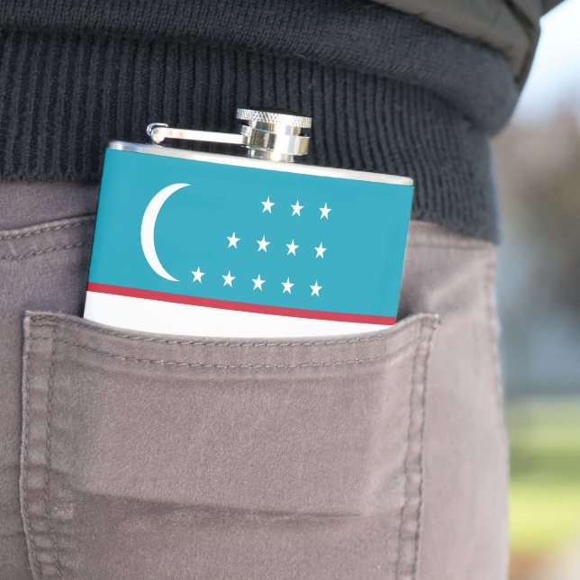 Uzbekistan-flagga Fickplunta (In Situ)