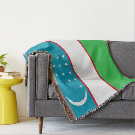 Uzbekistan-flagga Filt