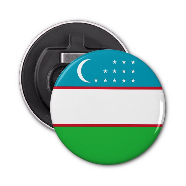 Uzbekistan-flagga Flasköppnare (Framsidan)