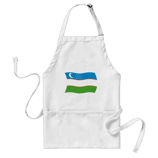 Uzbekistan Flagga Förkläde (Framsidan)