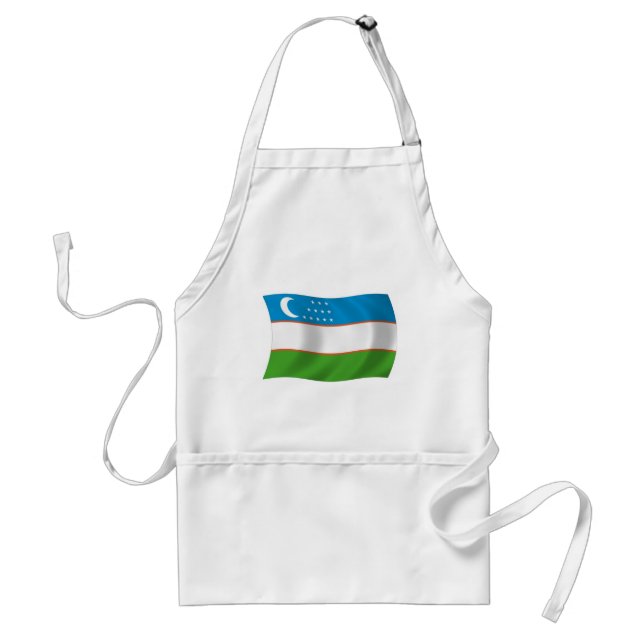 Uzbekistan Flagga Förkläde (Framsidan)