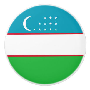Uzbekistan-flagga Knopp