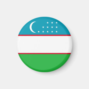 Uzbekistan-flagga Magnet
