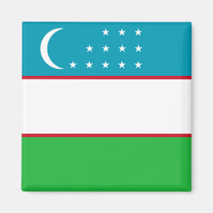 Uzbekistan-flagga Magnet