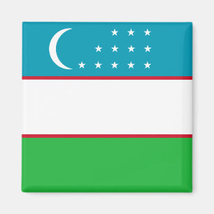 Uzbekistan-Flagga Magnet