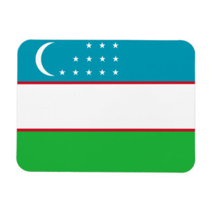 Uzbekistan-flagga Magnet