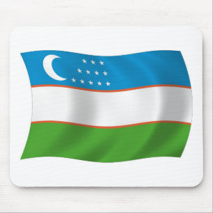 Uzbekistan Flagga Mousepad Musmatta