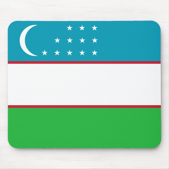Uzbekistan-Flagga Musmatta (Framsidan)