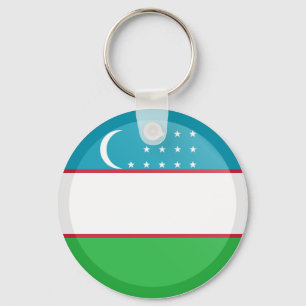Uzbekistan-Flagga Nyckelring
