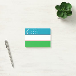 Uzbekistan-flagga Post-it Block