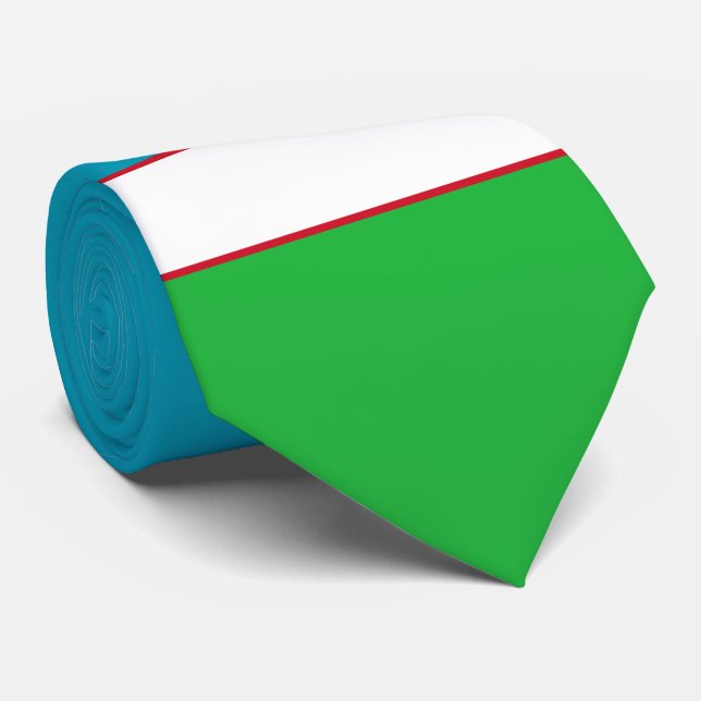 Uzbekistan-Flagga Slips (Rullad)