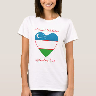 Uzbekistan Flagga Söta T-Shirt