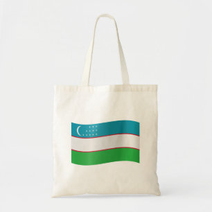 Uzbekistan-Flagga Tygkasse