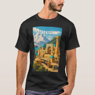 Uzbekistan Illustration Resa Konst Vintage T Shirt