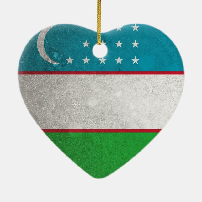 Uzbekistan Julgransprydnad Keramik (Baksidan)
