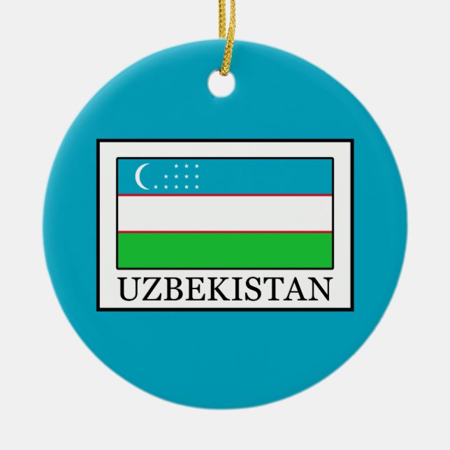 Uzbekistan Julgransprydnad Keramik (Framsidan)