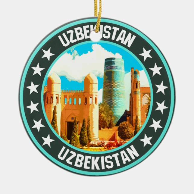 Uzbekistan Julgransprydnad Keramik (Framsidan)