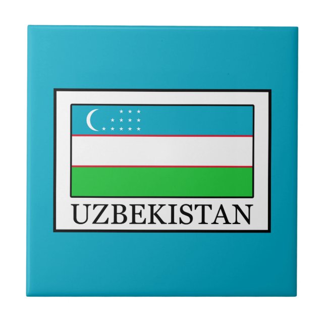 Uzbekistan Kakelplatta (Framsidan)