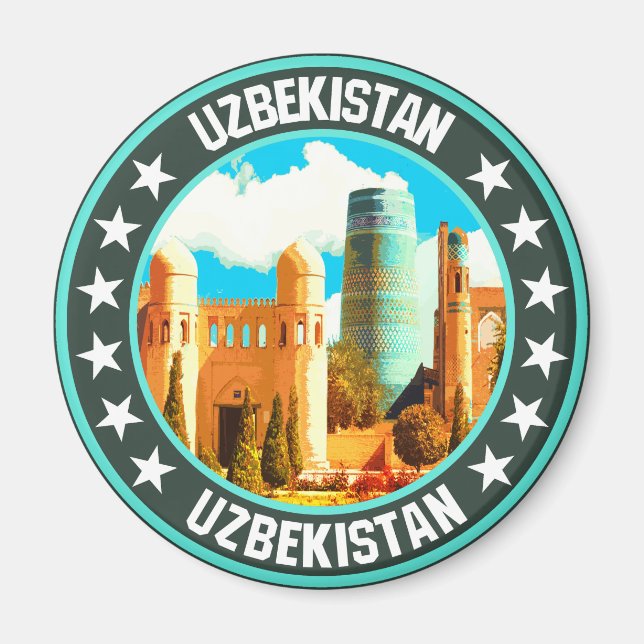 Uzbekistan Magnet (Framsidan)