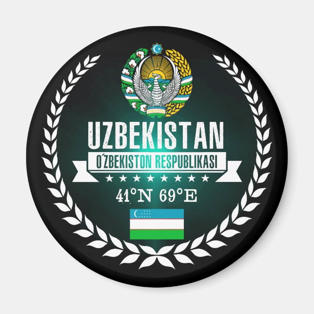 Uzbekistan Magnet (Framsidan)