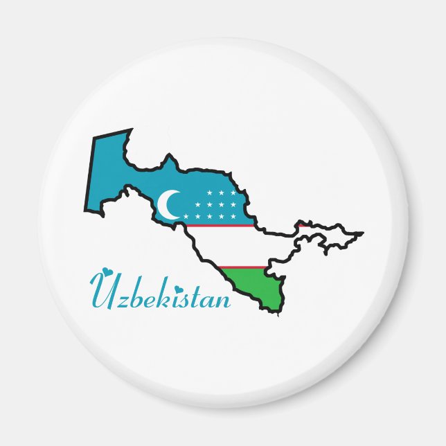 Uzbekistan Magnet (Framsidan)